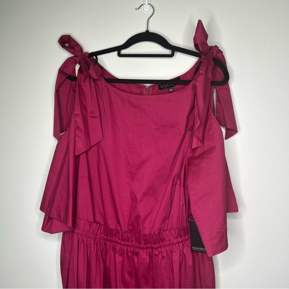 NWT Eloquii Cold Shoulder with Tie on Shoulder Dress iSize 16. - Picture 9 of 14